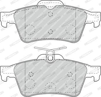 Ferodo FDB4935 - Kit de plaquettes de frein, frein à disque cwaw.fr