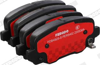 Ferodo FDB4925-S - Kit de plaquettes de frein, frein à disque cwaw.fr