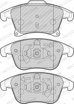 Ferodo FDB4445 - Kit de plaquettes de frein, frein à disque cwaw.fr