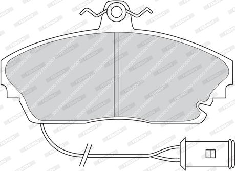 Ferodo FDB445 - Kit de plaquettes de frein, frein à disque cwaw.fr