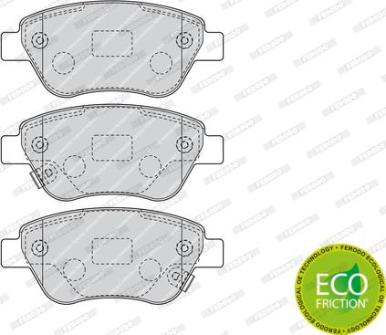 Ferodo FDB4486 - Kit de plaquettes de frein, frein à disque cwaw.fr