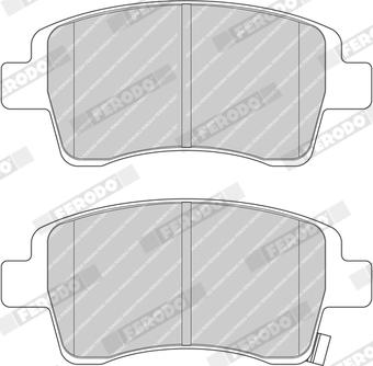 Ferodo FDB4476 - Kit de plaquettes de frein, frein à disque cwaw.fr