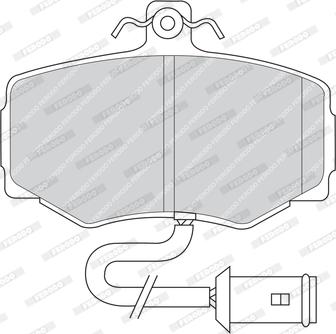 Ferodo FDB468 - Kit de plaquettes de frein, frein à disque cwaw.fr