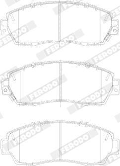 Ferodo FDB4620 - Kit de plaquettes de frein, frein à disque cwaw.fr