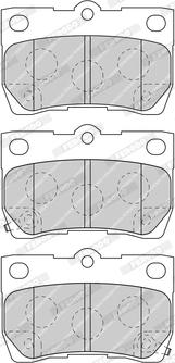 Ferodo FDB4001-D - Kit de plaquettes de frein, frein à disque cwaw.fr