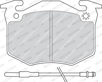 Ferodo FDB402 - Kit de plaquettes de frein, frein à disque cwaw.fr