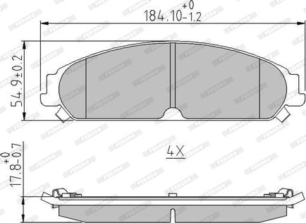 Ferodo FDB4078 - Kit de plaquettes de frein, frein à disque cwaw.fr