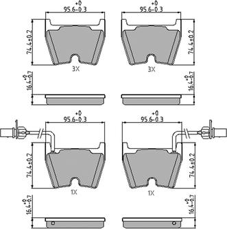 Ferodo FDB4165 - Kit de plaquettes de frein, frein à disque cwaw.fr