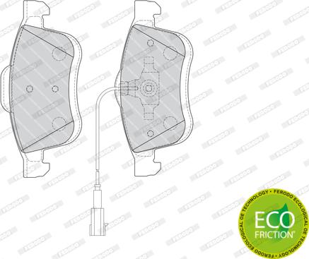 Ferodo FDB4184 - Kit de plaquettes de frein, frein à disque cwaw.fr