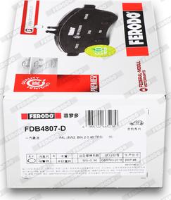 Ferodo FDB4807-D - Kit de plaquettes de frein, frein à disque cwaw.fr