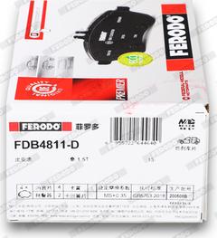 Ferodo FDB4811-D - Kit de plaquettes de frein, frein à disque cwaw.fr