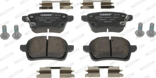 Ferodo FDB4879 - Kit de plaquettes de frein, frein à disque cwaw.fr