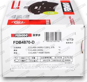 Ferodo FDB4870-D - Kit de plaquettes de frein, frein à disque cwaw.fr