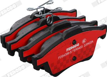 Ferodo FDB4399-S - Kit de plaquettes de frein, frein à disque cwaw.fr