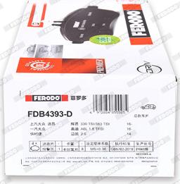 Ferodo FDB4393-D - Kit de plaquettes de frein, frein à disque cwaw.fr