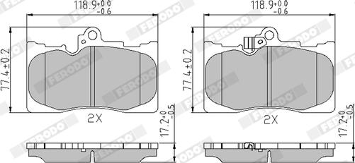 Ferodo FDB4216 - Kit de plaquettes de frein, frein à disque cwaw.fr