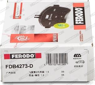 Ferodo FDB4273-D - Kit de plaquettes de frein, frein à disque cwaw.fr