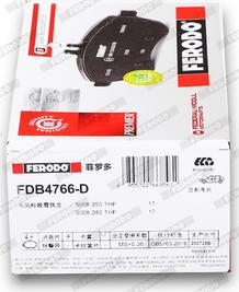 Ferodo FDB4766-D - Kit de plaquettes de frein, frein à disque cwaw.fr