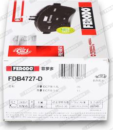 Ferodo FDB4727-D - Kit de plaquettes de frein, frein à disque cwaw.fr