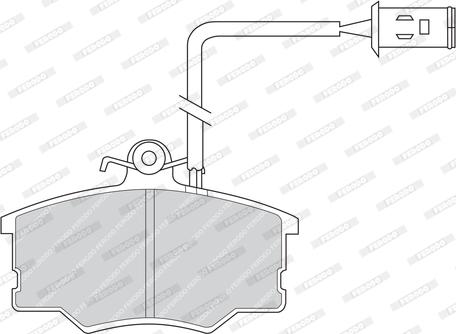 Ferodo FDB593 - Kit de plaquettes de frein, frein à disque cwaw.fr