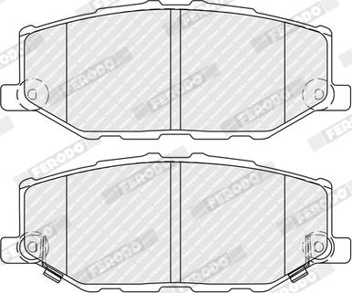 Ferodo FDB5482 - Kit de plaquettes de frein, frein à disque cwaw.fr