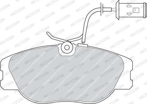 Ferodo FDB542 - Kit de plaquettes de frein, frein à disque cwaw.fr