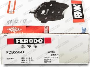 Ferodo FDB556-D - Kit de plaquettes de frein, frein à disque cwaw.fr