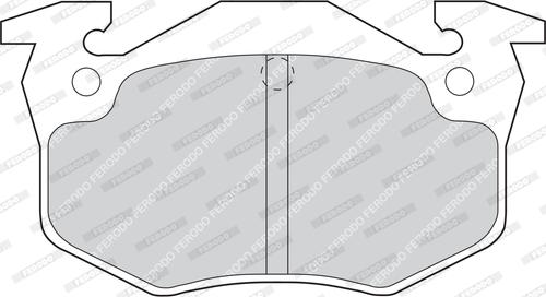 Ferodo FDB558D - Kit de plaquettes de frein, frein à disque cwaw.fr