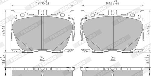 Ferodo FDB5149 - Kit de plaquettes de frein, frein à disque cwaw.fr