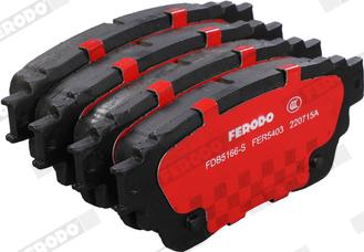 Ferodo FDB5166-S - Kit de plaquettes de frein, frein à disque cwaw.fr