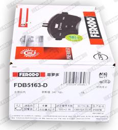 Ferodo FDB5163-D - Kit de plaquettes de frein, frein à disque cwaw.fr