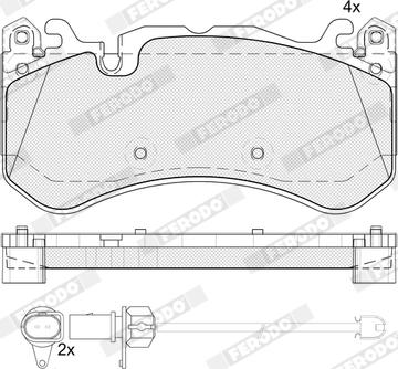 Ferodo FDB5361 - Kit de plaquettes de frein, frein à disque cwaw.fr