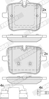 Ferodo FDB5362 - Kit de plaquettes de frein, frein à disque cwaw.fr