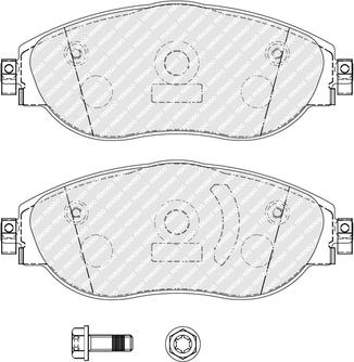 Ferodo FDB5380 - Kit de plaquettes de frein, frein à disque cwaw.fr