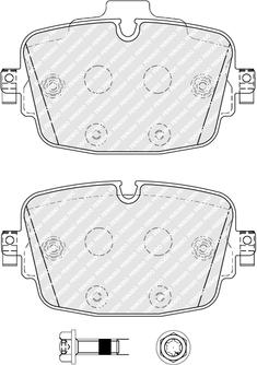 Ferodo FDB5387 - Kit de plaquettes de frein, frein à disque cwaw.fr