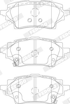 Ferodo FDB5293 - Kit de plaquettes de frein, frein à disque cwaw.fr