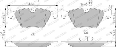 Ferodo FDB577 - Kit de plaquettes de frein, frein à disque cwaw.fr