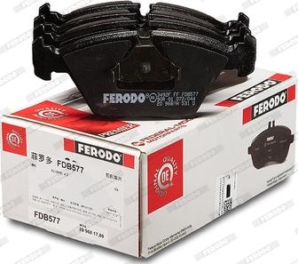 Ferodo FDB577 - Kit de plaquettes de frein, frein à disque cwaw.fr