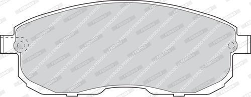 Ferodo FDB691 - Kit de plaquettes de frein, frein à disque cwaw.fr