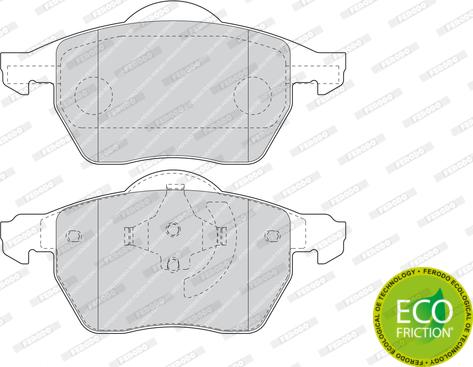 Ferodo FDB1495 - Kit de plaquettes de frein, frein à disque cwaw.fr