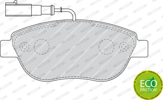 Ferodo FDB1467 - Kit de plaquettes de frein, frein à disque cwaw.fr