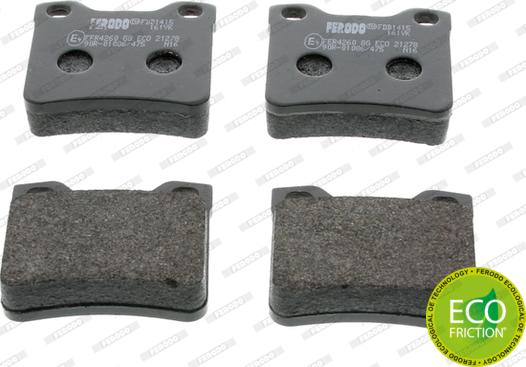 Ferodo FDB1415 - Kit de plaquettes de frein, frein à disque cwaw.fr