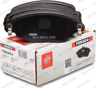 Ferodo FDB1425-D - Kit de plaquettes de frein, frein à disque cwaw.fr