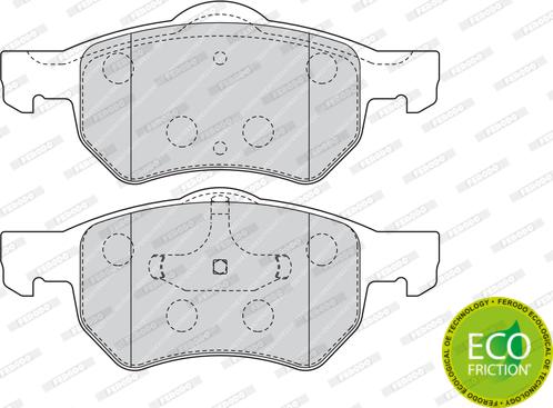 Ferodo FDB1474 - Kit de plaquettes de frein, frein à disque cwaw.fr