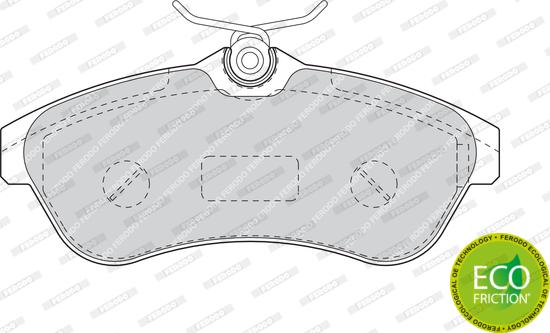 Ferodo FDB1543 - Kit de plaquettes de frein, frein à disque cwaw.fr