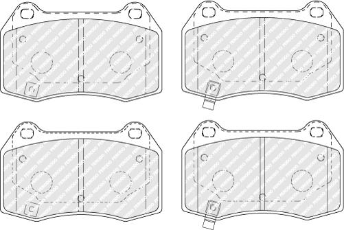 Ferodo FDB1561 - Kit de plaquettes de frein, frein à disque cwaw.fr