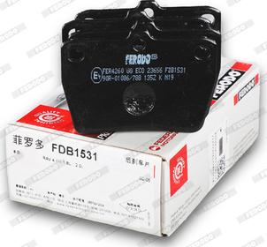 Ferodo FDB1531 - Kit de plaquettes de frein, frein à disque cwaw.fr