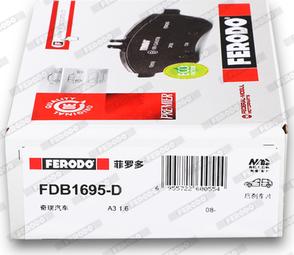 Ferodo FDB1695-D - Kit de plaquettes de frein, frein à disque cwaw.fr