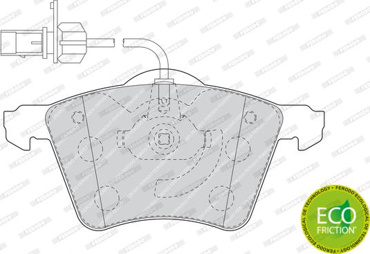 Ferodo FDB1654 - Kit de plaquettes de frein, frein à disque cwaw.fr