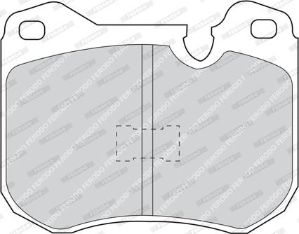 Ferodo FDB165 - Kit de plaquettes de frein, frein à disque cwaw.fr